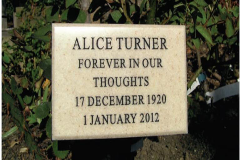 Rose plaque
