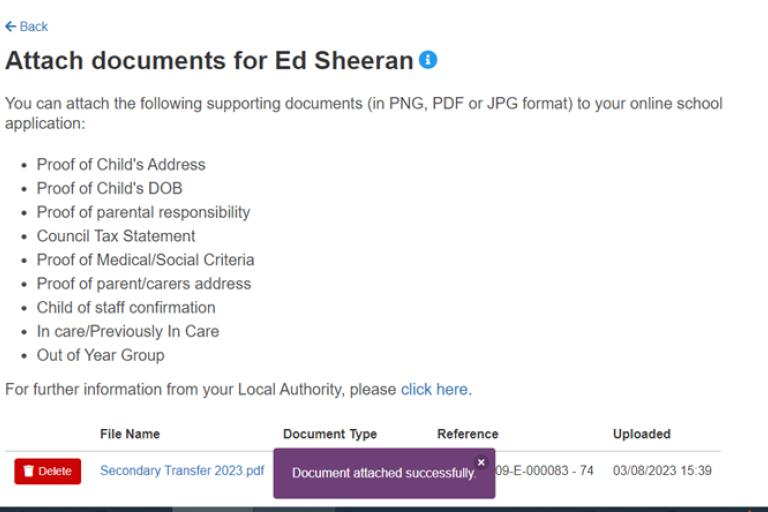 Attach a document